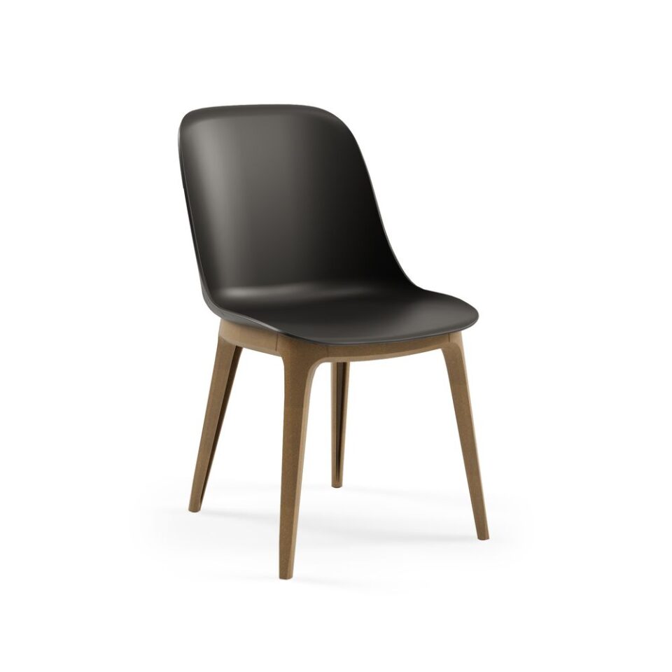 Shell W Black Chair Fr Medium