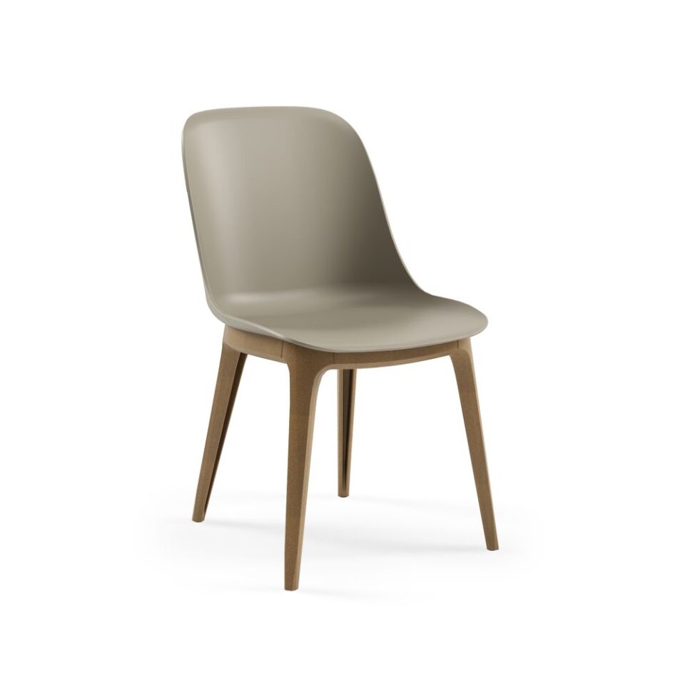 Shell W Cementgray Chair Fr Medium