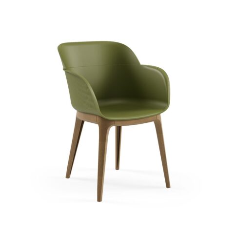 Shell W Khaki Armchair Fr Medium