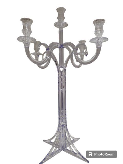 Svecnjak rose candelabrum transparent