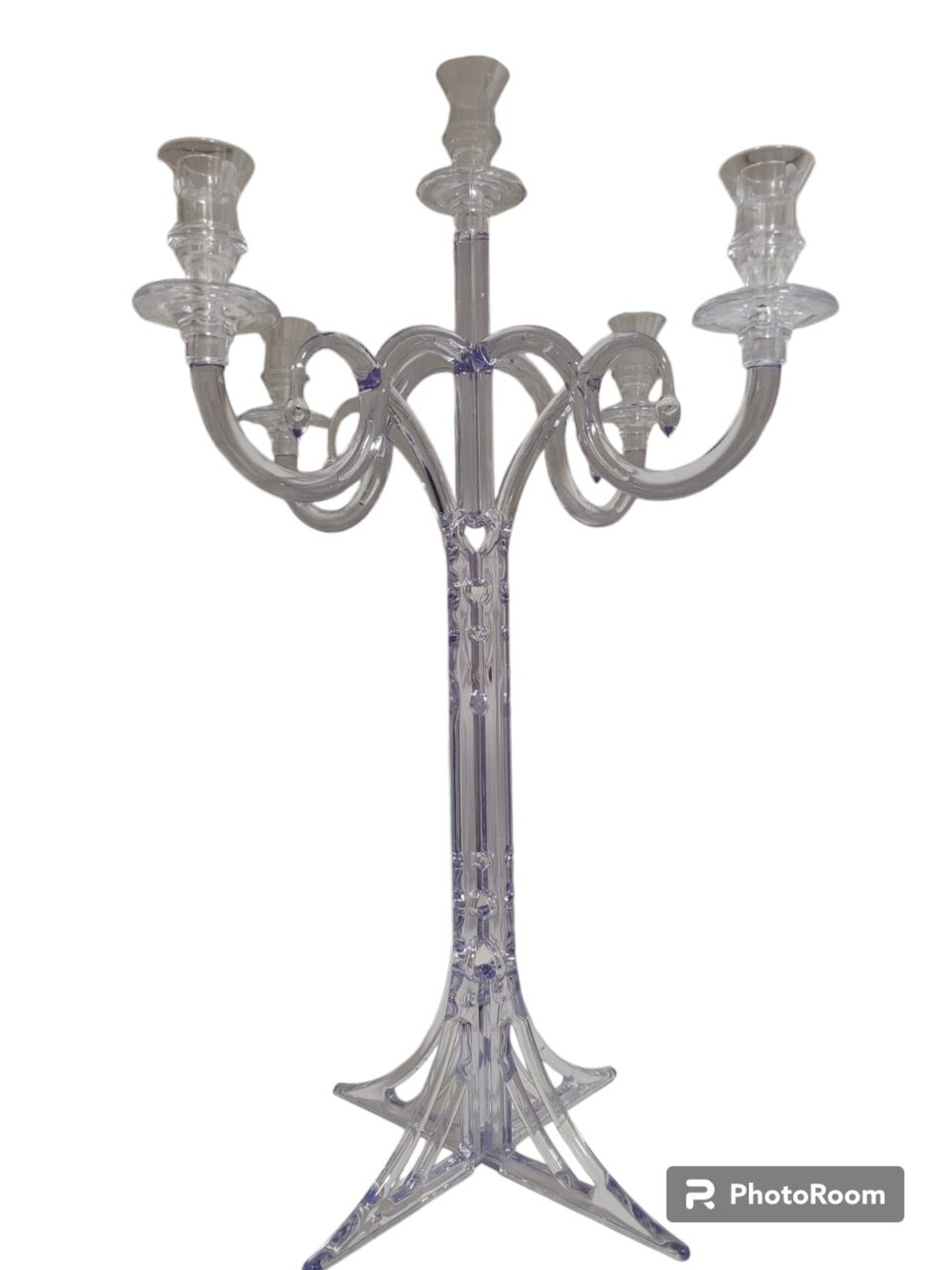 Svecnjak rose candelabrum transparent